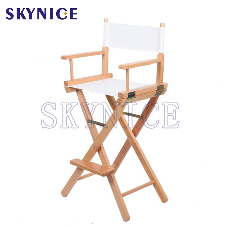 4 sezonowe, luksusowe, luksusowe, wysokiej jakości nowoczesne drewniane krzesło Canvas Director Chair