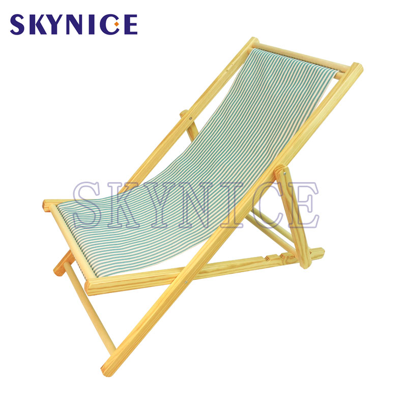 Wędkowanie na świeżym powietrzu lub camping Składane drewniane krzesła plażowe